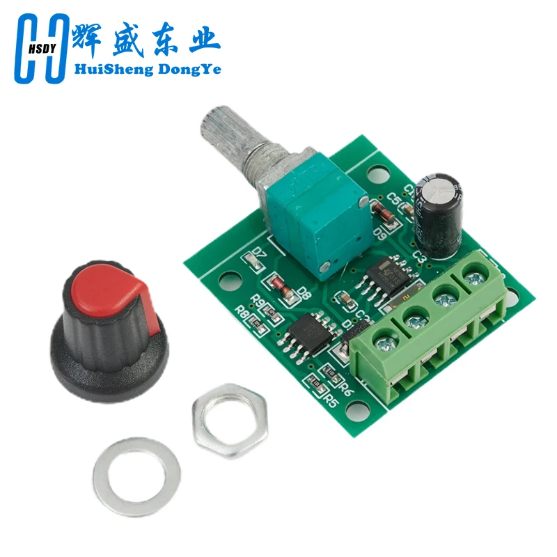 Motor Speed Controller DC 1.8V 3V 5V 6V 12V 2A 1803BK PWM Low Voltage Regulator Switch PWM Adjustable Drive Module