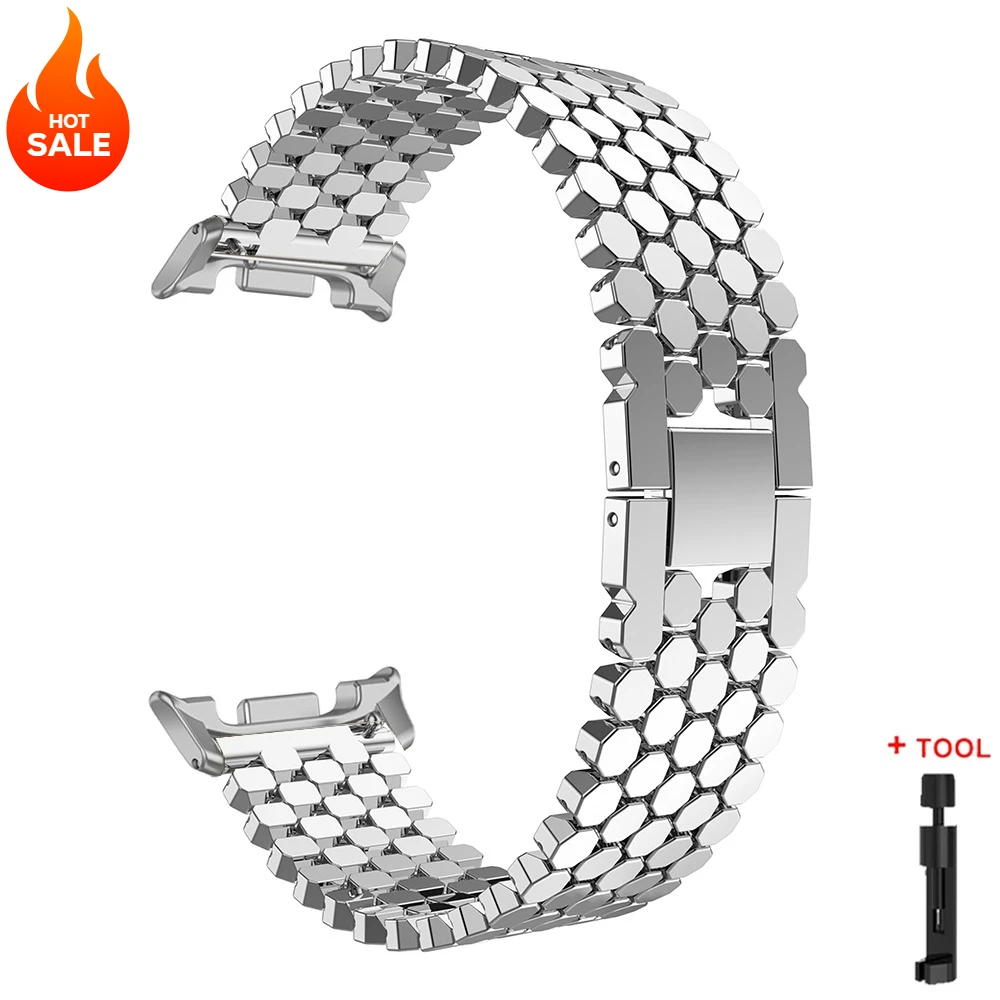 Elegant Metal Alloy Bracelet for Women - Stylish Watch Wristband Strap