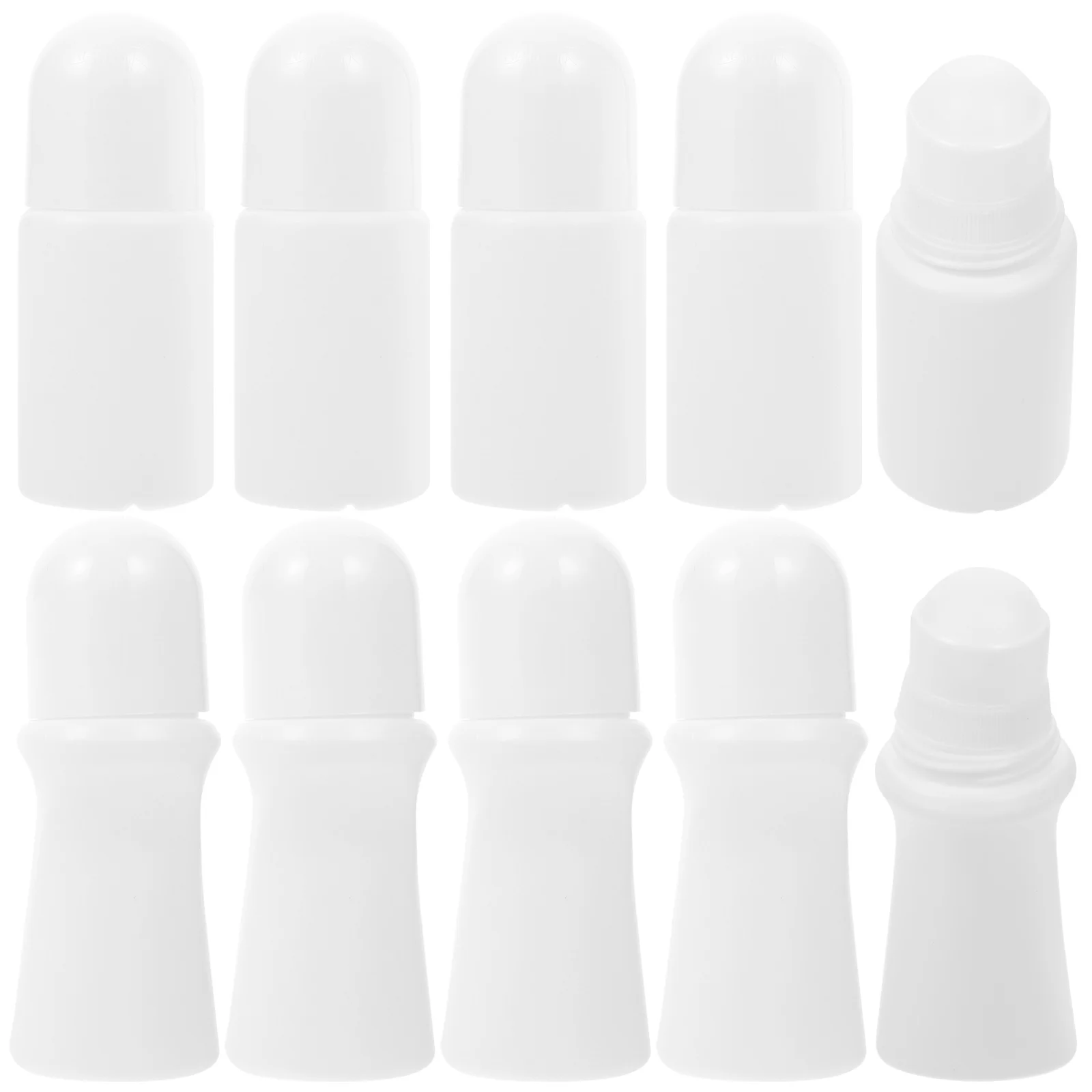 

10pcs Useful Roll-on Bottles PE Empty Roller Bottles Essential Oil Roller Bottle