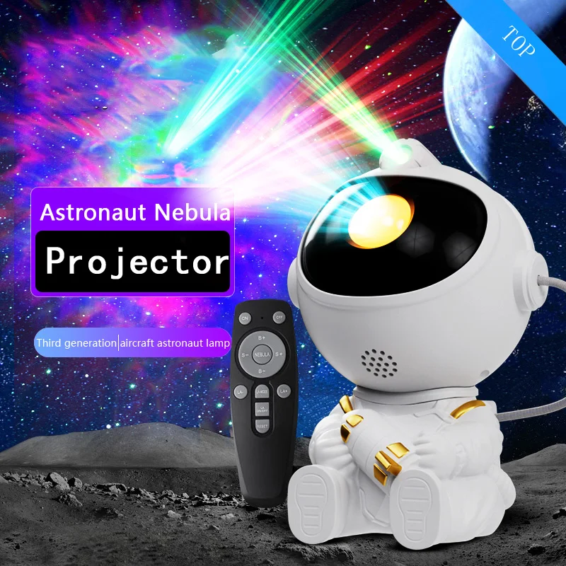 LED Star Galaxies Projector Night Light Astronaut Starry Sky Bedroom Room Decos Lamp For Decoration Bedroom Room Decor Kids Gift led night light night light star projector lamp moon projector light