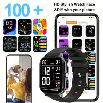 Smart fitness watch, SMS reminder, outdoor sports watch, smart watch for men and women, compatible with iPhone and Android 3