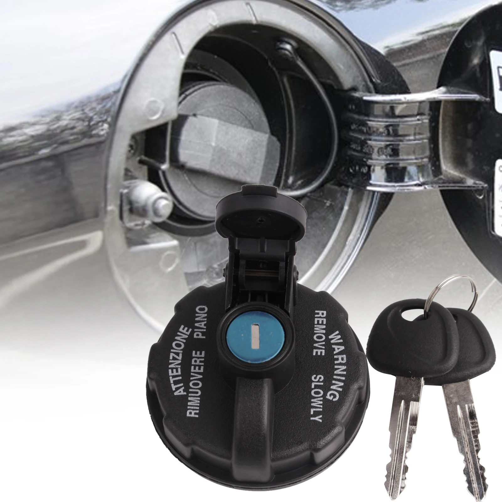Automotive Fuel Tank Cap Replacement Spare Parts Locking with 2 keys Car Filler Protective Cover
