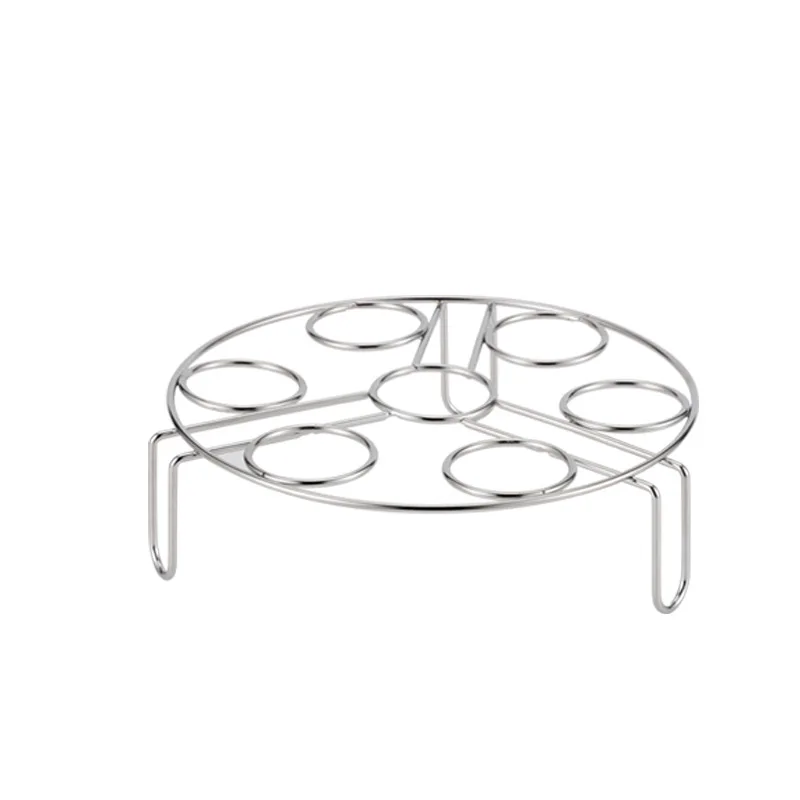 Stainless Steel Egg Steamer Household Boiled Egg Tray Kitchen Utensils Three-legged Waterproof Steaming Rack Storage Rack steam egg rack