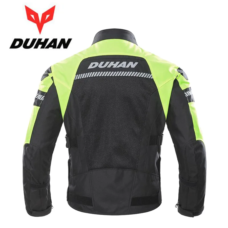 DUHAN Men's Motorcycle Jacket Breathable Mesh Motocross Accessories CE Protection Motorcyclist Jacket Anti-drop Coat