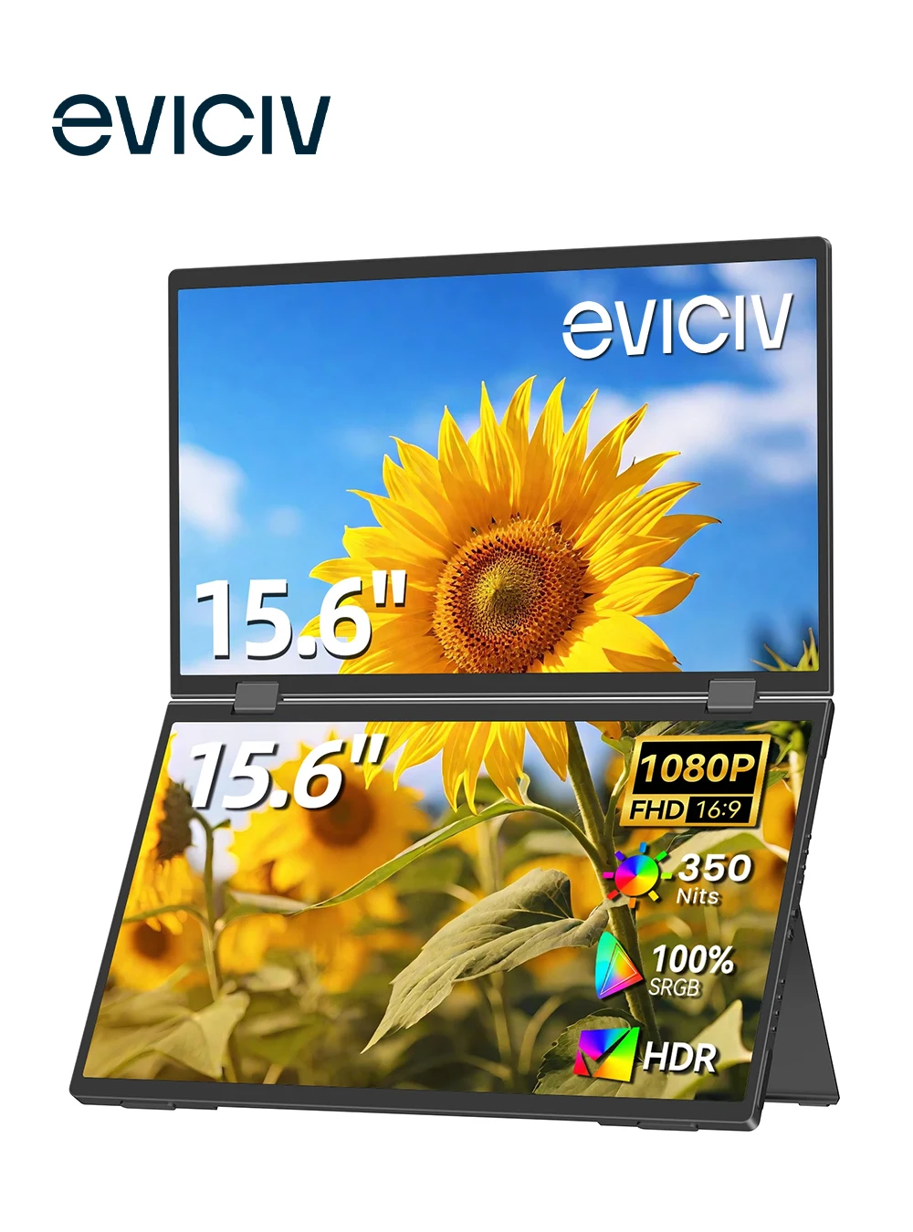 Extensor de pantalla triple para computadora portátil, 15,6 1