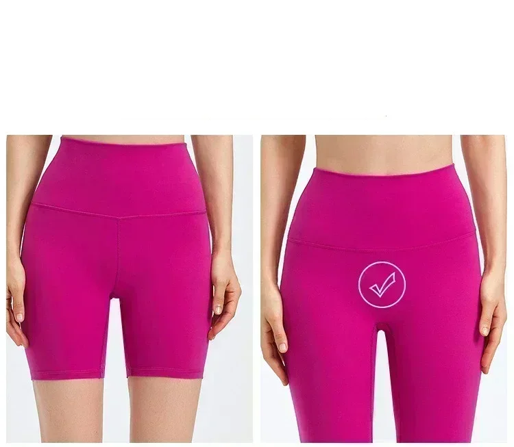 Lemon Align Women High Waist Yoga Sport Pants Contour Curvy Booty Push Up Fitness Leggings Gym Workout Running Athletic Trousers