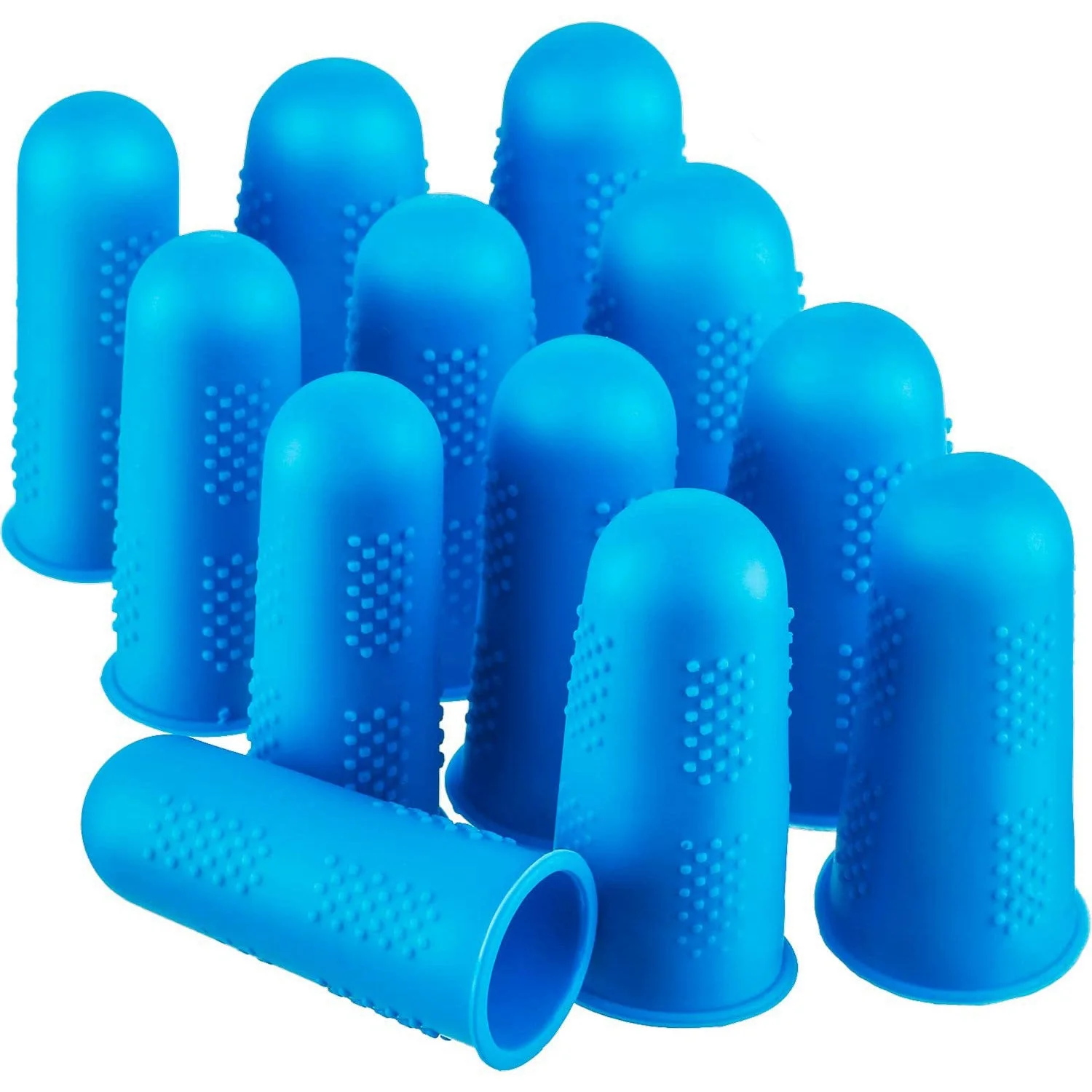 Hot Melt Adhesive Finger Caps Silicone Finger Protectors for Hot Glue Wax Rosin Resin Honey Adhesives 12 Pcs