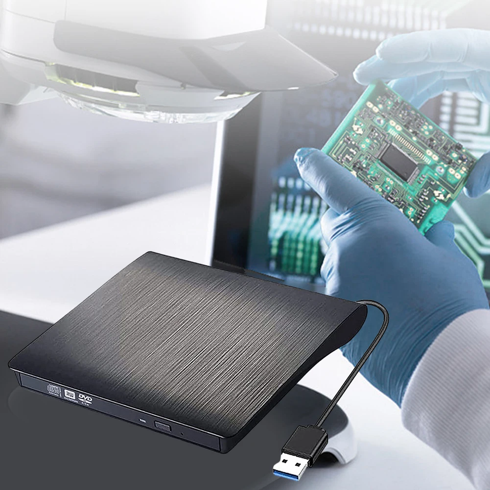 USB 3.0/USB 3.0 + Type-C SATA CD DVD Drive Enclosure for Notebook Laptop