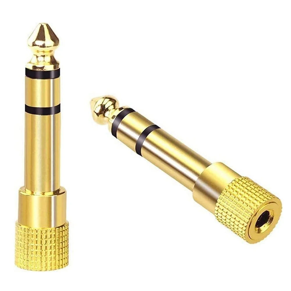 

5/10PCS 6.35mm 1/4 Male To 3.5mm 1/8 Inch Female TRS Stereo Audio Headphone Jack Adapter for Aux Cable Guitar Amplifier Mixer