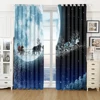 2024 Christmas Window Curtains Decor For Home Bedroom Kitchen Living Room Christmas Ornament Xmas Gifts Navidad Natal New Year 2