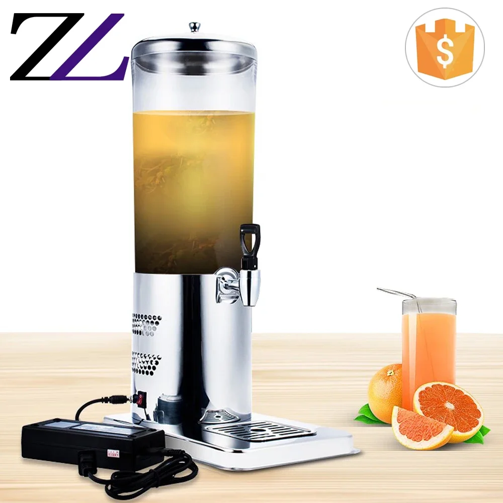 6L fresh fruit machine stainless steel hotel et table top hot and cold drink liquor water electric juice beverage dispenser