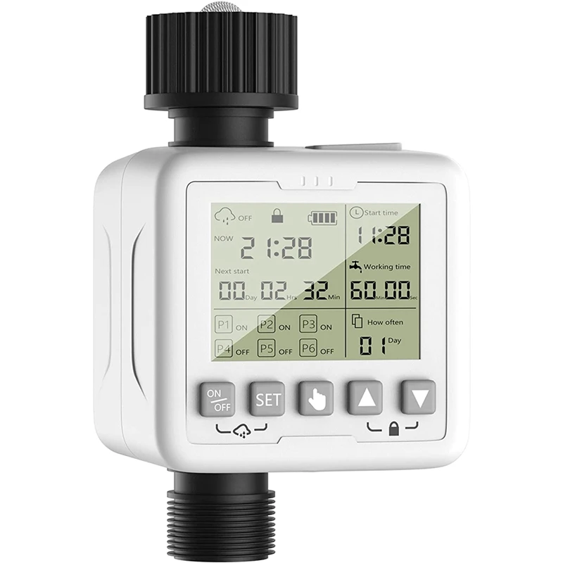 

Rain Sensor Watering Controller System Watering Device 6 Programs Digital Irrigation Timer For Garden Automatic