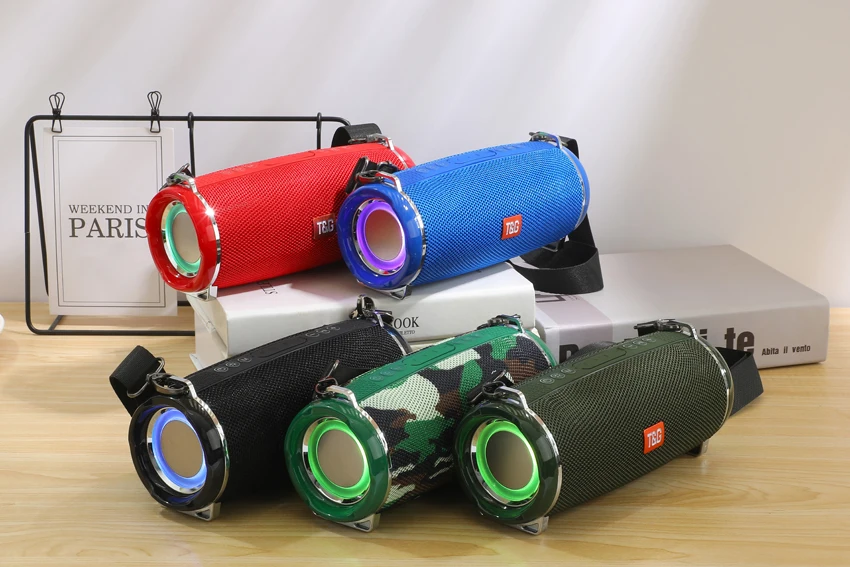 T&G TG192 20W Portable Bluetooth Speaker 2400MAH RGB LED Light Wireless Boombox Waterproof Outdoor Subwoofer Stereo Loudspeaker bluetooth speaker