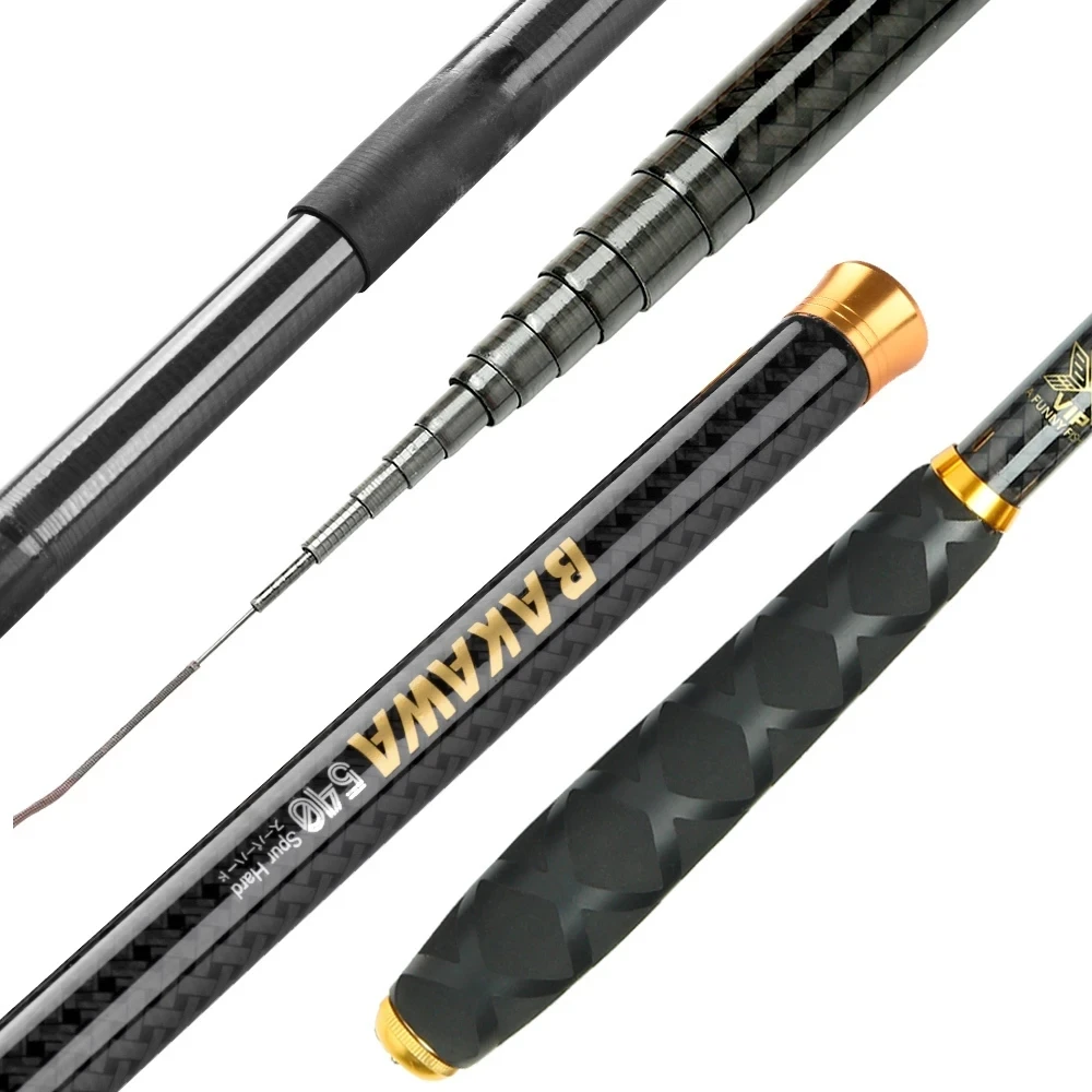 BAKAWA Telescopic Stream Fishing Rod 3.6M 4.5M 5.4M 6.3M 7.2M 100