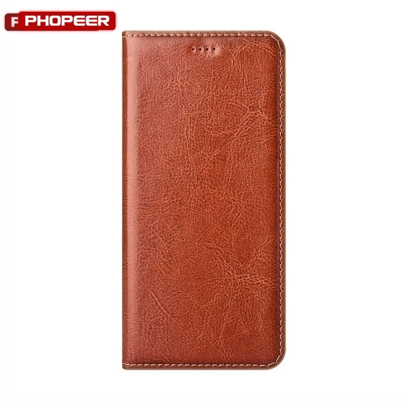 Luxury Genuine Leather Flip Wallet Case - Elegant Design and Premium Protection