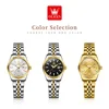 OLEVS 5593 Woman Watch Stainless Steel Waterproof Auto Date Elegant Ladies Wristwatch Luxury Original Quartz Watch for Women New 6