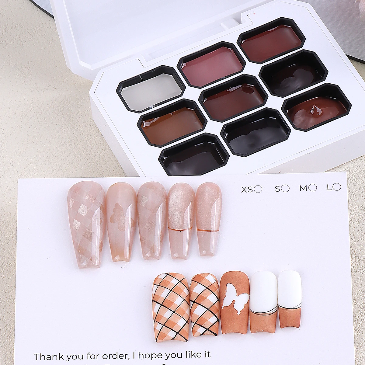 9 IN 1 Pat Painting Gel Nail Polish Gradient Blush Soak Off Semi Permanent DIY Gel Autumn Winter Color Glossy Mud Manicure Decor