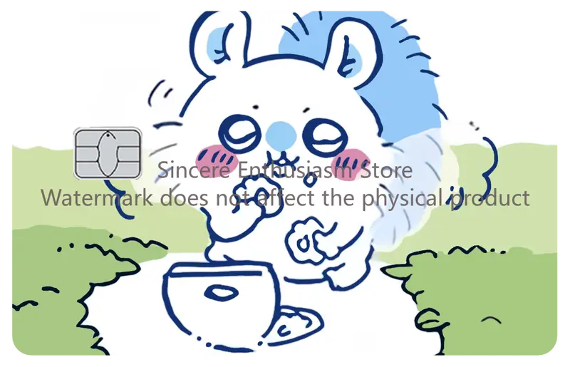 Cartoon Kawaii Chiikawas Credit Card Skin Stickers Cute Matte Sticker for VISA JCB Mastercard and Other IC Card Decorative - Image 11