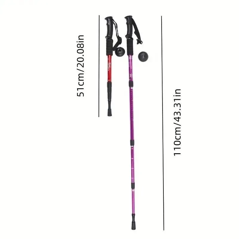 Ultralight Foldable Shock-Absorbent Trekking Poles