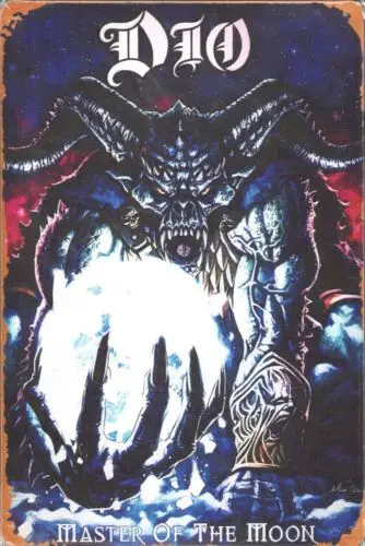 DIO Master of the Moon Heavy Metal Tin металлическая вывеска-Плакат Vintage Look