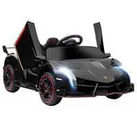 Aosom Lamborghini Veneno Licensed Kids Electric Car with Bluetooth, 12V Ride on Car with Butterfly Doors, Remote Control, Portab 1