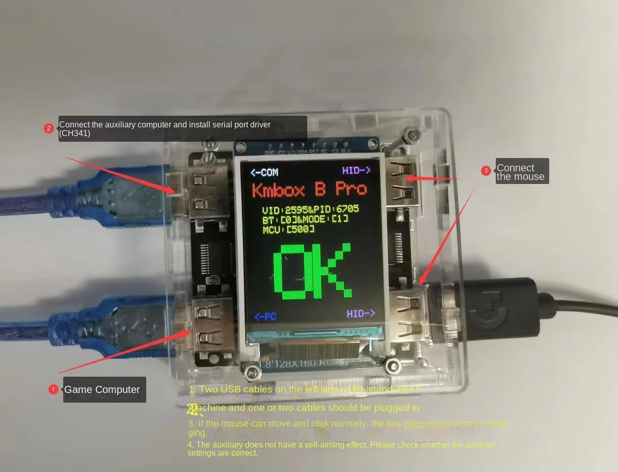 Kmbox ab Expansion Converter Usb Periférico Físico para Placa com Display Lcd Python Desenvolver - Imagem 5