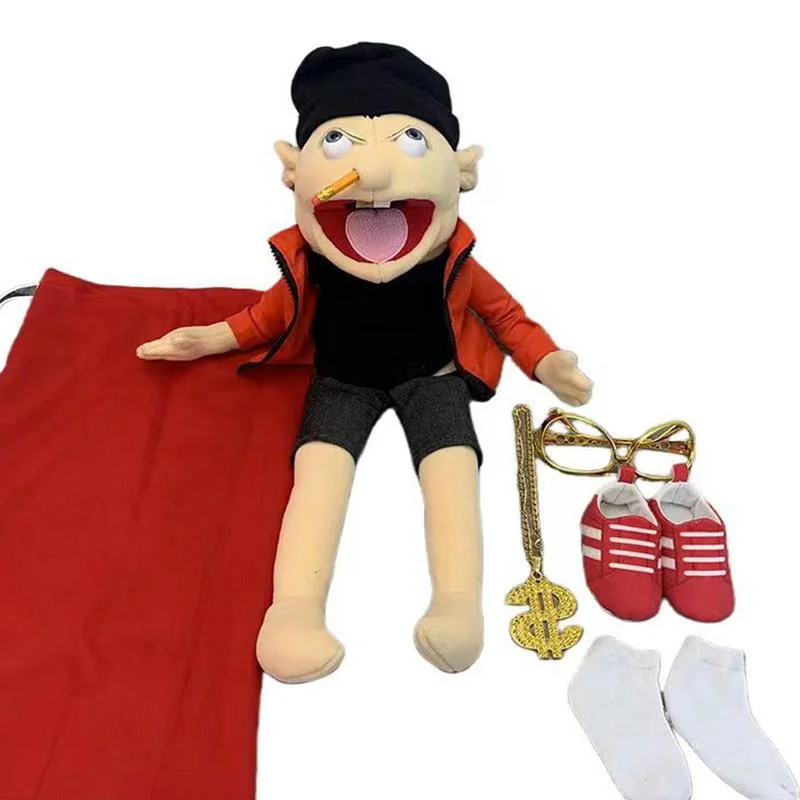 Grand jouet en peluche Jeffy Puppet, jeu de chanteur, lared