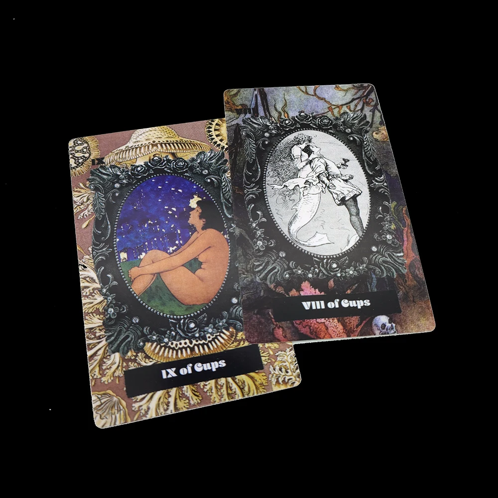 12CM×7CM The Sea Witch Tarot A complete set of 78 tarot cards fortune teller The World of Art and Magic 4
