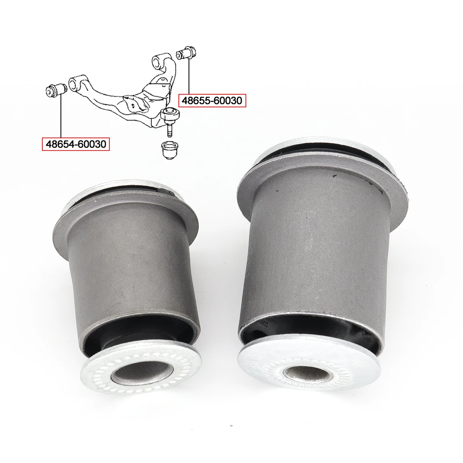 

Передняя втулка автомобиля, нижний рычаг управления для Toyota Land Cruiser Prado J120 4runner Lexus GX470 2003 - 2009 48654-60030 48655-60030