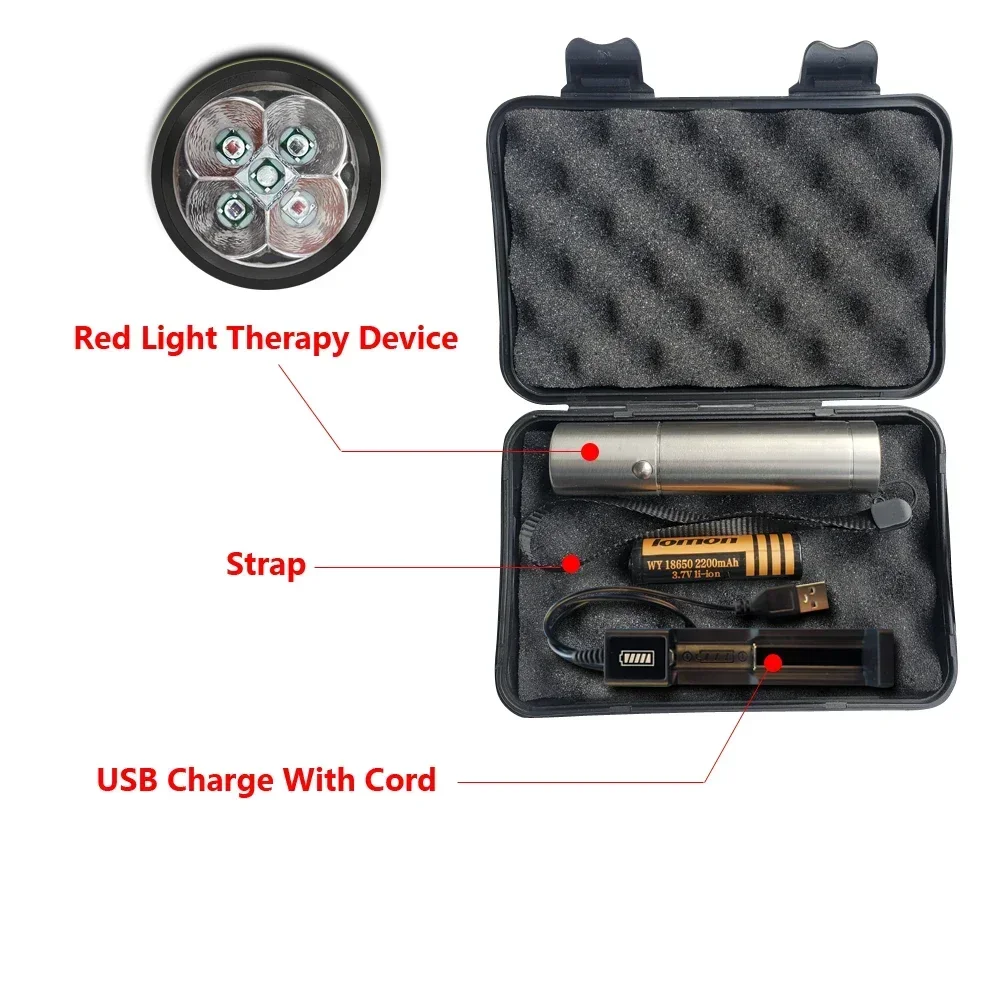 Premium Handheld Red Light Therapy Torch – Deep Tissue Pain Relief, Muscle Recovery & Skin Rejuvenation