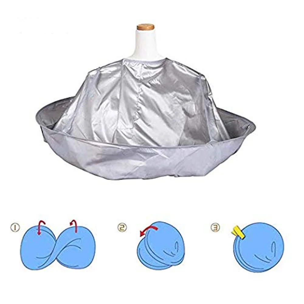 Hair Cutting Apron Loak Coat Salon Barber Professional Stylist Cape Umbrella Haircut Cloak Hairdressing Home Cleaning Protector haircut cape hairdressing cape beauty salon apron