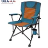Portable Heated Camp Chair Adjustable Lightweight Folding Chair Camping Sports Outdoors with USB Battery Compatible Cupholder 1