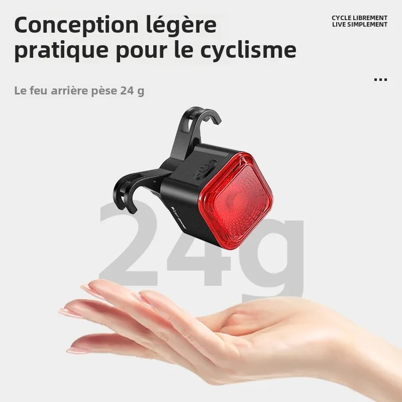 WEST BIKING YP0701460 Bike Tail Light IP55 Waterproof LED USB Rechargeable MTB Road - Image 3