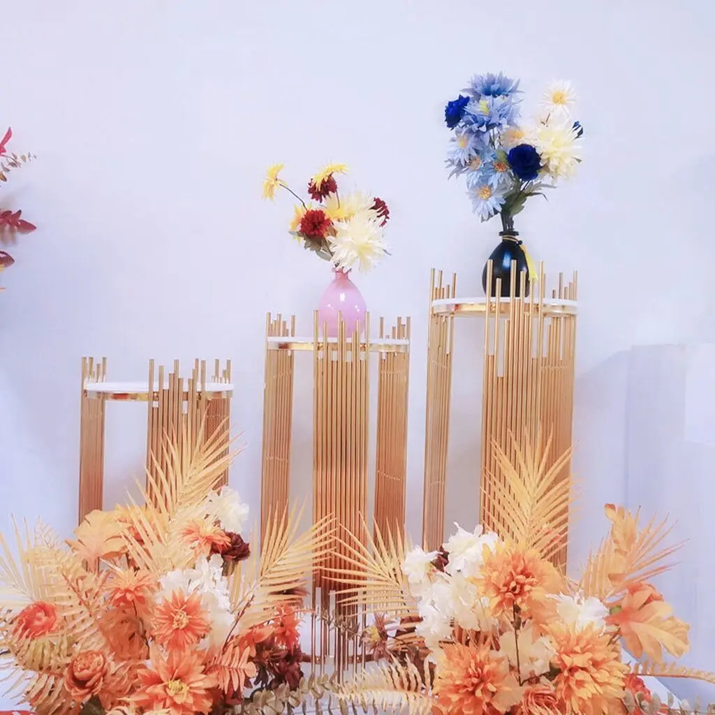 

Tall Grand-Event Party Backdrop Pedestal Stand Flower Balloon Arch Plinth Table Cylinder Cake Holder Wedding Dessert Table