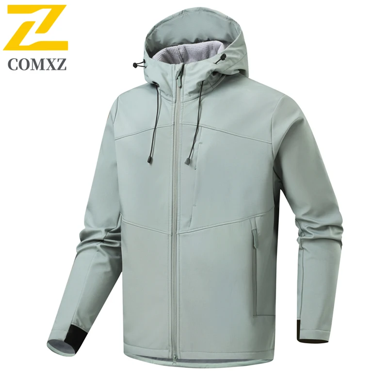 EiAO Jacket Softshell  Men Women Windproof Waterproof Breathable Thermal Outdoor Coat for Hiking Camping Fishing Mountaineering