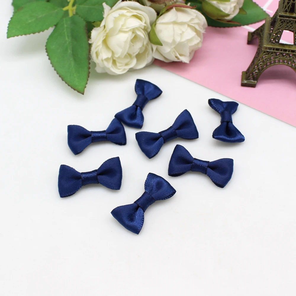 100 Mini Nœuds Ruban Satin Rose - Pour Artisanat, Scrapbooking, Décoration Cadeaux, DIY, Lot économique