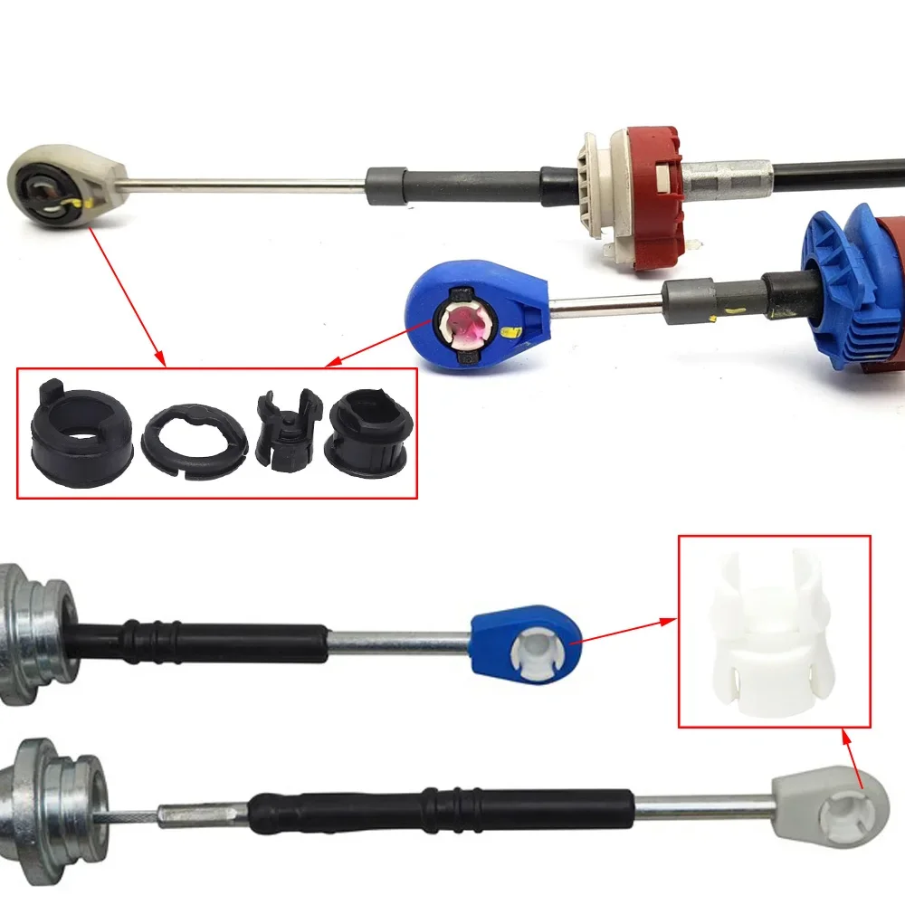 Manual Gearbox Shift Cable Linkage Gear Lever End Rod Joint Collet Pivoted Connect Bushing for Citroen C3 SC C2 JM 2003-2013 gear shifter,gearbox control cable repair kit