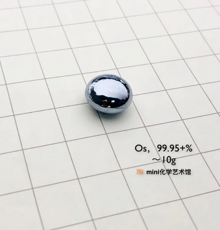 

Custom [10g double-sided version] Double-sided convex mirror osmium bead metal osmium molten bead osmOS 99.95