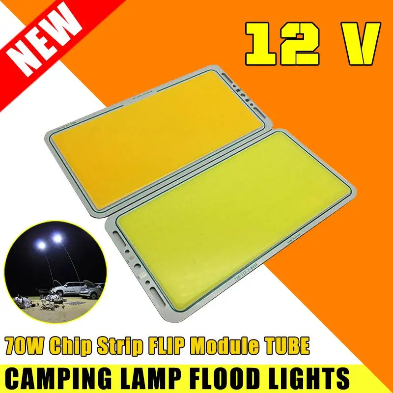 DC 12V 70W high brightness LED panel light LED strip light COB lamp outdoor camping working lights led light led panel