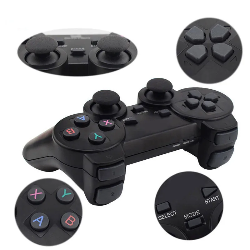 2.4G Wireless Game Controller Joystick With Micro USB OTG Adapter For PS3 / PC / TV Box /Android Phone/Tablet Gamepad