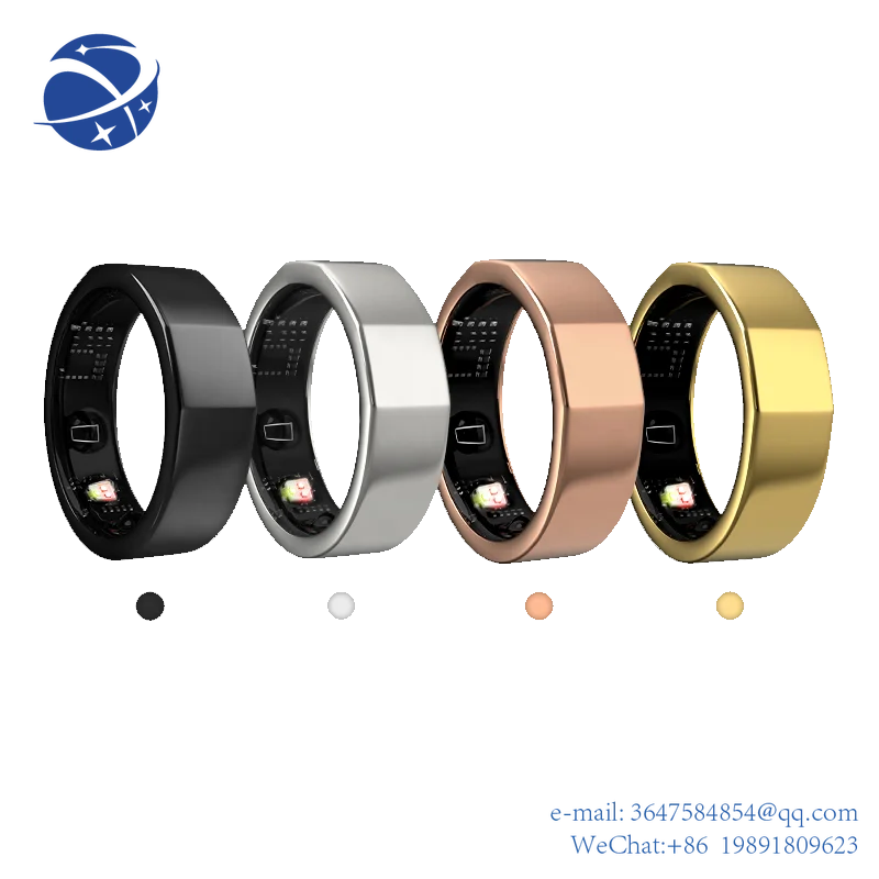 

Yun YiOnline Wholesale 5Atm Waterproof Dark Wireless Charging Smart Ring for Daily Activity Monitoringelectric