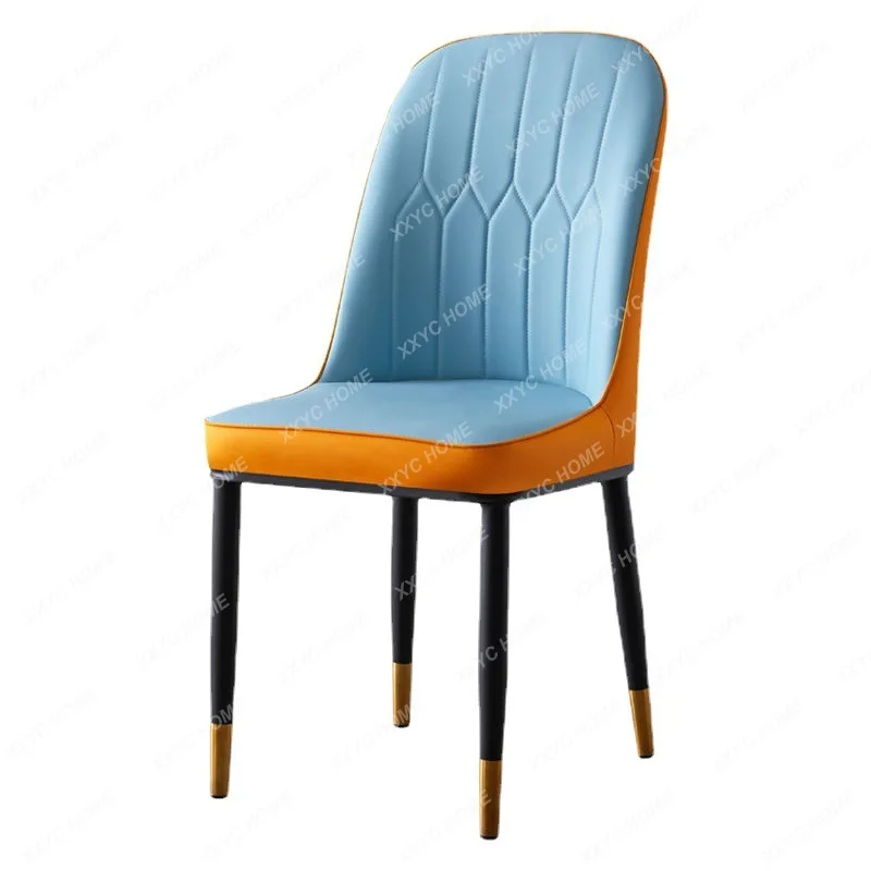 

25Nordic light luxury dining chair home simple modern restaurant back makeup stool leisure table chair hotel negotiation chair