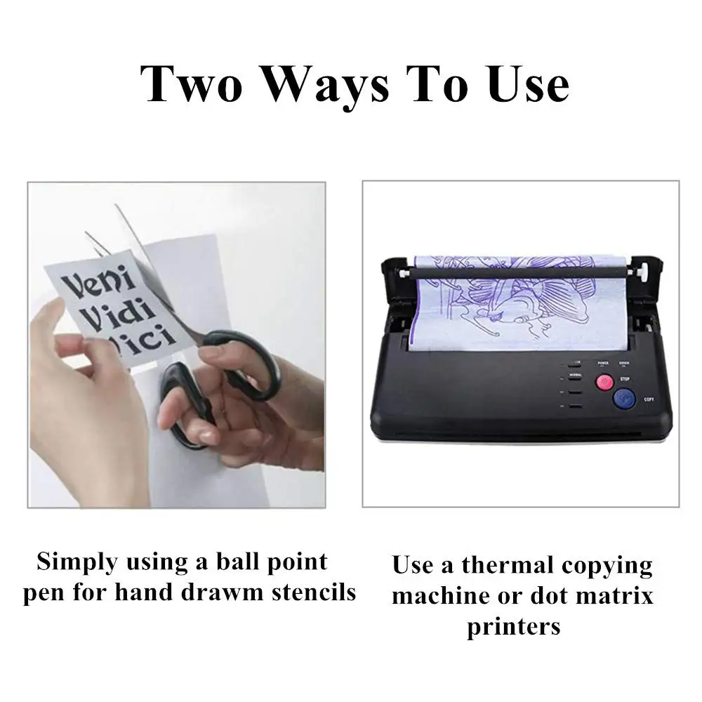 Tattoo Transfer Paper A4 Size Tattoo Stencil Paper Copy Paper Thermal Paper for Transfer Machine Printer Tattoo Accessories 5