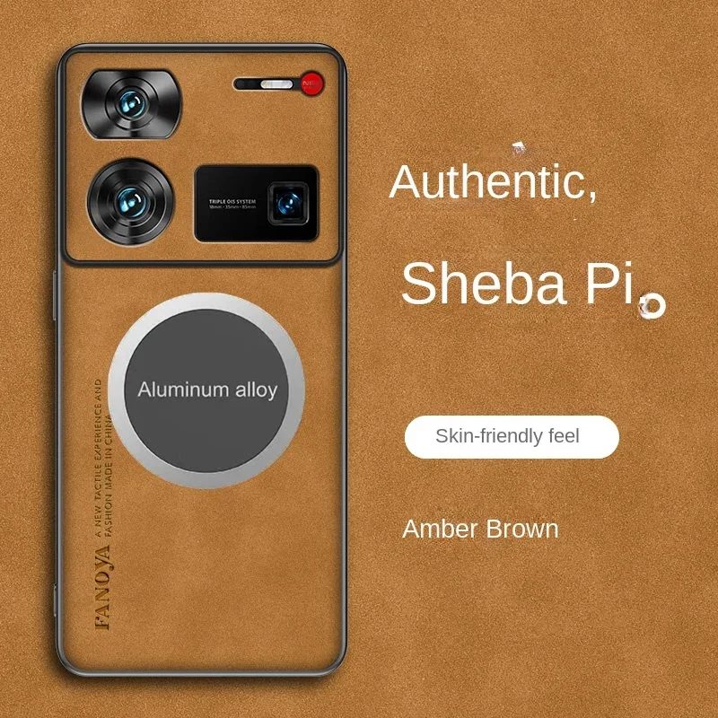 Soft PU Leather Magnetic Protective Back Cover Case