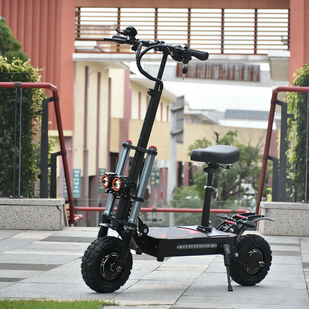 

Складной двухмоторный внедорожный Электрический скутер для взрослых, 5600 Вт, 6000 Вт, 85 км