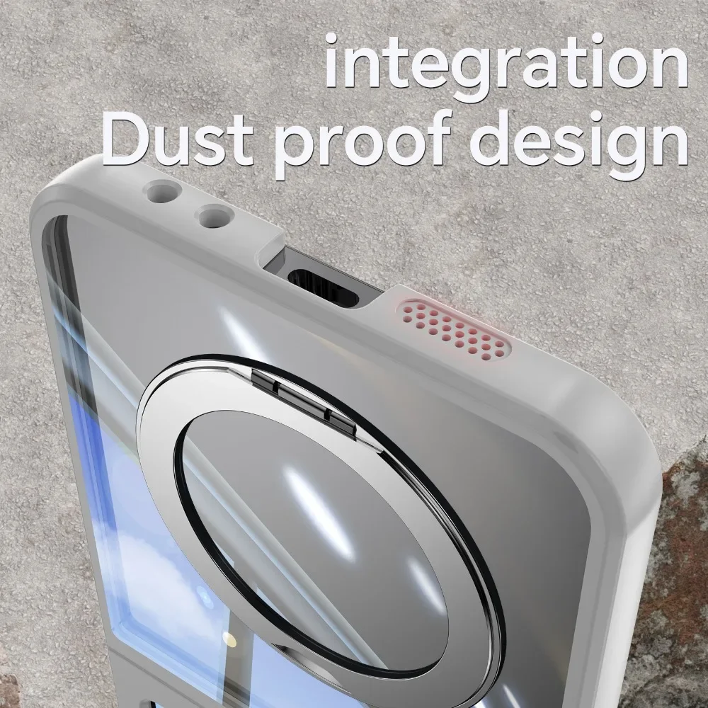 TPU+PC Klar 360° ° Spin Magnetischer Ringhalter Kickstand Handyhülle für Samsung Galaxy Z Flip 7 6 5 Flip7 Flip6 Flip5 5G Cover – Detail 18