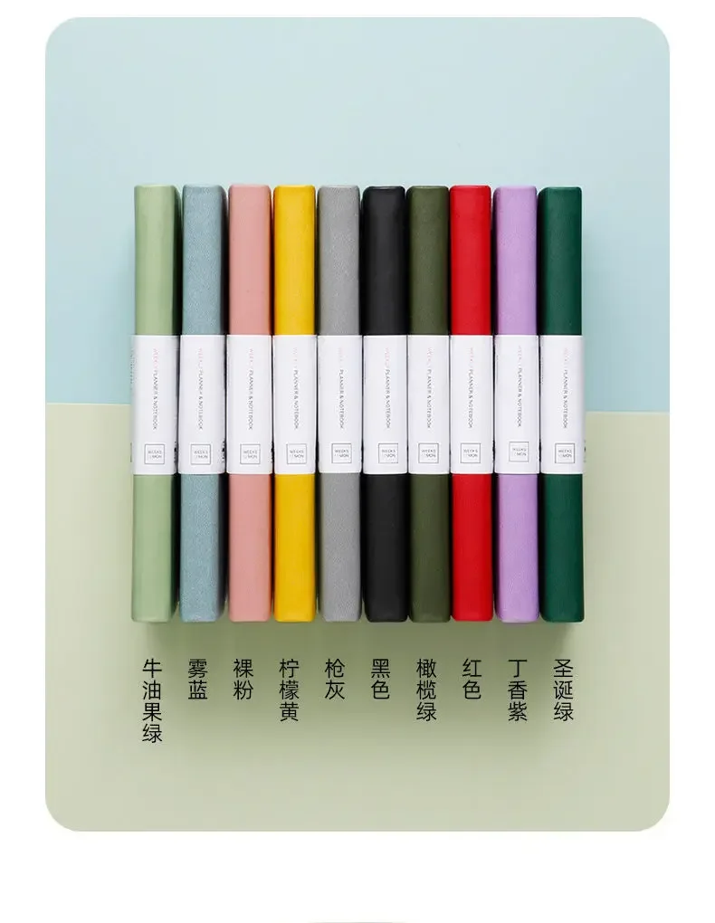 Minimalist Weekly Planner Notebook - Portable Diary for Girls
