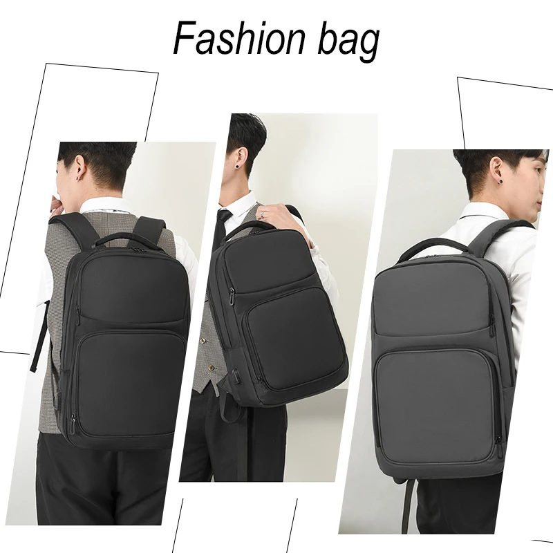 Brand Luxury Oxford USB Charging Laptop College Bags New Waterproof Travel Backpack for Men Computer Business School Backpacks