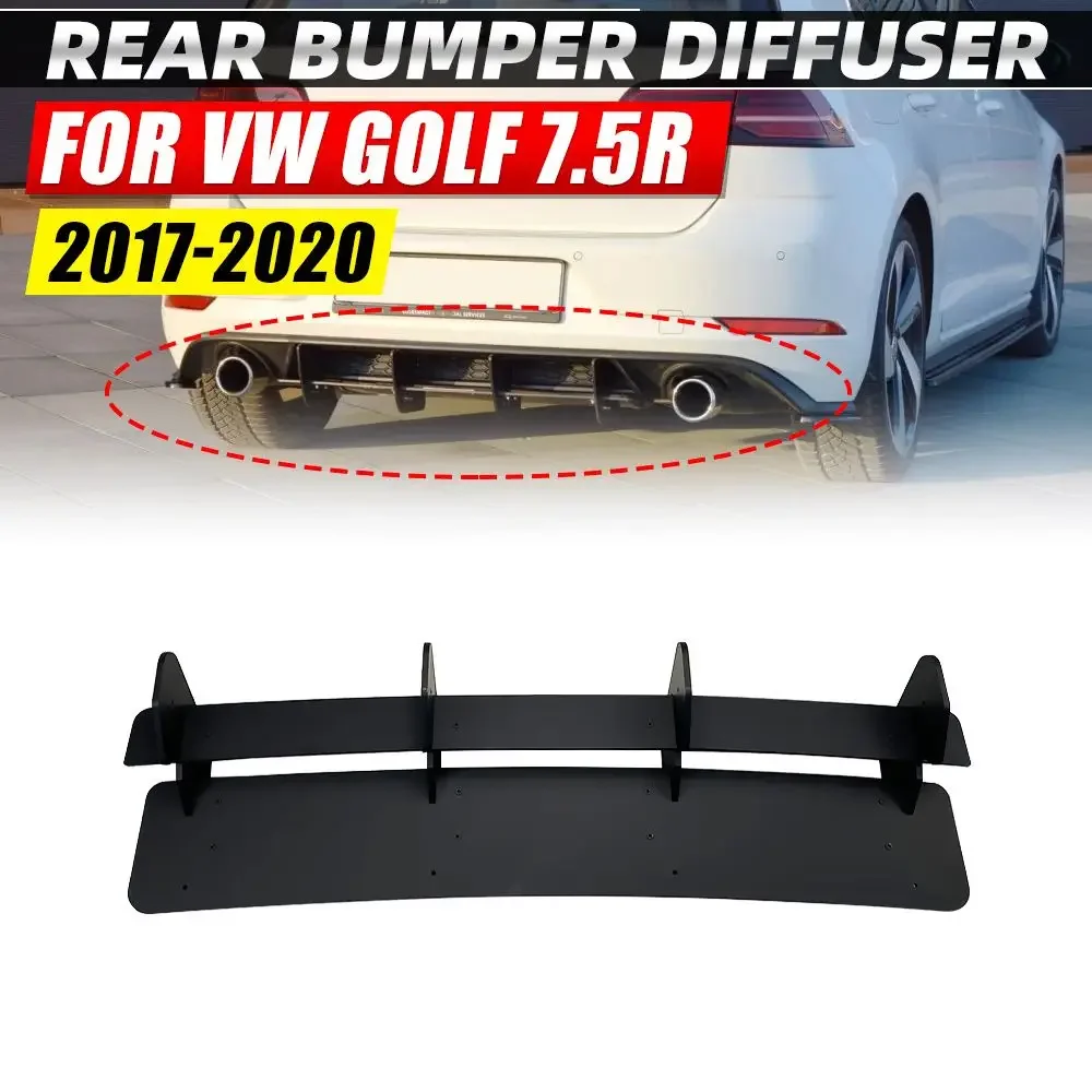 

Matte Black Car Rear Bumper Diffuser Tail Apron Flaps Side Splitters Fits for VW Golf 7 GTI 7R 7.5R MK7 MK7.5 2013-2016 Body Kit