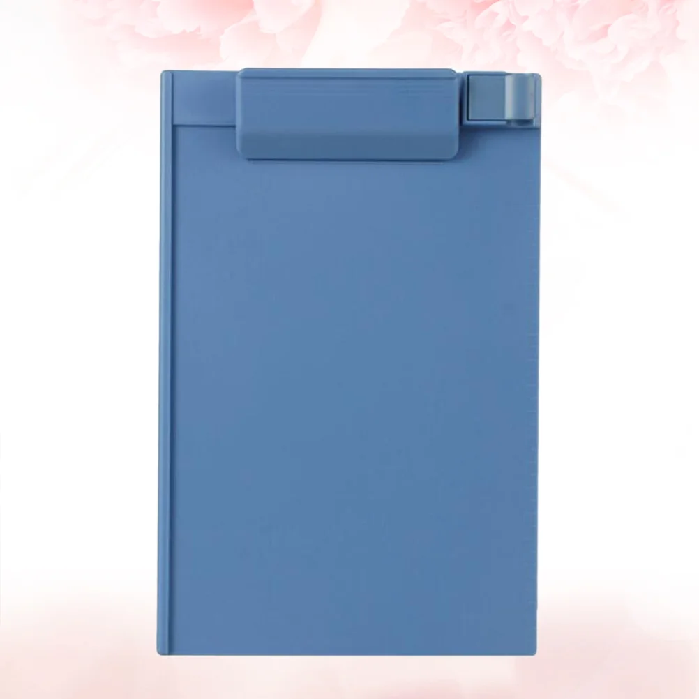 

Plastic A5 Clipboard Profile Clip Hardboard Paper Holder Writing Folders for School Classrooms Office (Sky-blue)